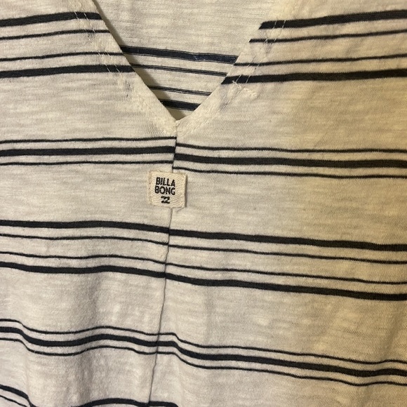 NWOT Billabong Striped Shirt Mini Dress ~ Medium - Picture 4 of 4